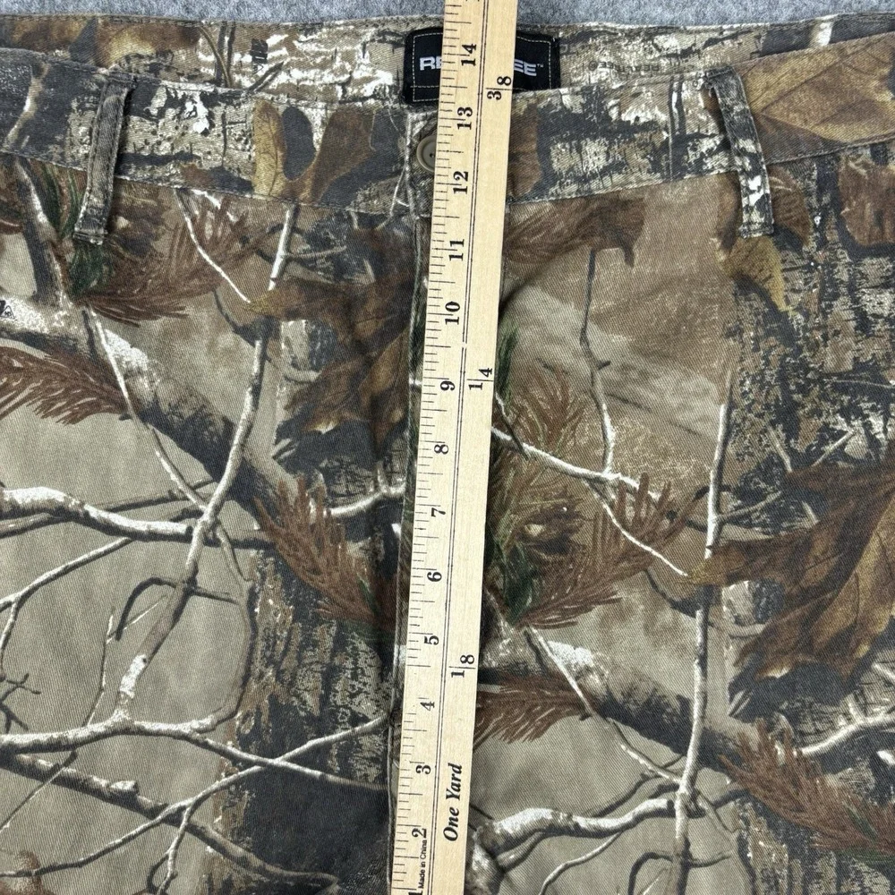 Realtree Camo Pants Mens 44x32 Cargo Outdoors Tactical Woodland Adjustable Hems‎